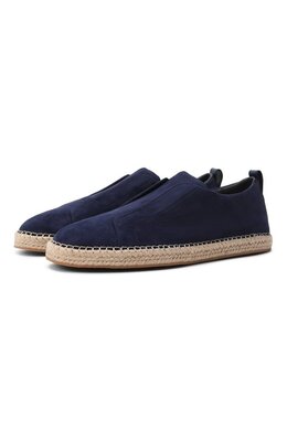 Santoni: Синие мокасины  Cleanic