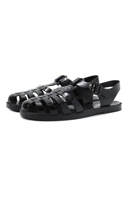 Off-White: Чёрные сандалии 