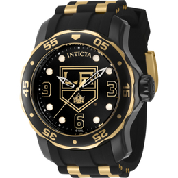Invicta NHL Los Angeles Kings Quartz Black Dial Mens Watch (42309)