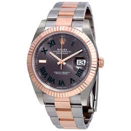 Rolex Datejust 41 Slate Dial Mens Steel and 18kt Everose Gold Oyster Watch 126331GYRO m126331-0015