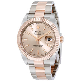 Rolex Datejust 41 Sundust Dial Steel and 18K Everose Gold Mens Watch 126331SNSO m126331-0009