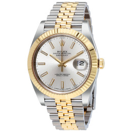 Rolex Datejust41 Mens Watch Silver Dial Steel & Yellow Gold Jubilee Caliber 3235 Automatic Model 126333SSJ