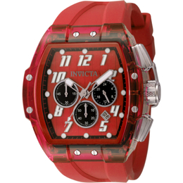 Invicta S1 Rally Chronograph GMT Date Quartz Red Dial Mens Watch 45483