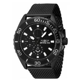 Invicta Men's Ocean Voyage Chronograph Quartz Watch, Model 46276, Black Dial