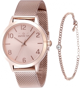 Invicta Wildflower 48331 Rose Gold Dial Quartz Ladies Watch