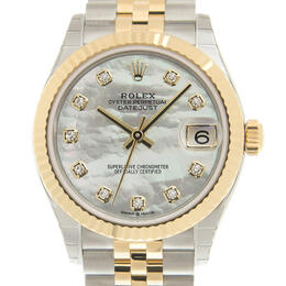 Rolex Datejust 31 Mother of Pearl Diamond Dial Automatic Ladies Steel and 18kt Yellow Gold Jubilee Watch 278273mdj