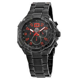 Orient Enterprise Chronograph Black Dial Mens Watch ftv00004b