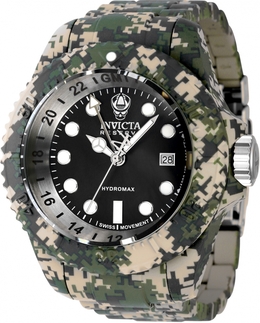 Invicta Reserve GMT Quartz Black Dial Mens Watch 40462