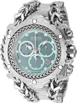 Invicta Gladiator Chronograph Quartz Diamond Turquoise Dial Mens Watch - Model: 48416