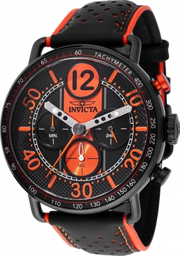 Invicta Racing Chronograph GMT Quartz Black Dial Mens Watch, Article: 49369