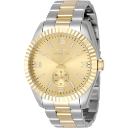 Invicta 49388 - Men's Quartz Watch with Gold Dial and Two-tone Bracelet