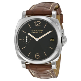 Panerai Radiomir 1940 Black Dial Brown Leather Mens Watch PAM00514