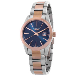 Longines Conquest Classic Quartz Blue Dial Ladies Watch l2.286.3.92.7