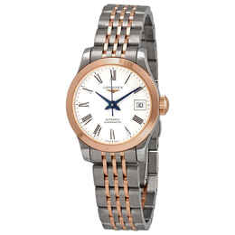 Longines Record Automatic White Dial Ladies Watch l2.320.5.11.7