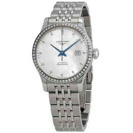 Longines Record Automatic Mother of Pearl Dial Ladies Watch l2.321.0.87.6