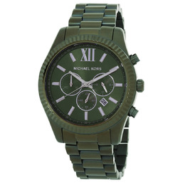 Michael Kors Men's Watch mk9166, Chronograph Quartz Green Dial