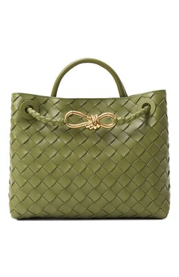 Bottega Veneta: Зелёная сумка 