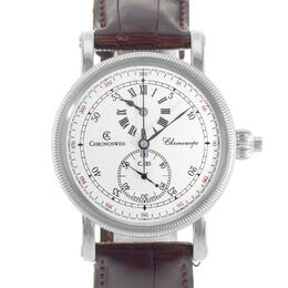 Pre-owned Chronoswiss Chronoscope Chronograph Automatic Silver Dial Mens Watch ch 1523