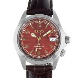 Pre-owned Seiko Alpinist Automatic Red Dial Mens Watch spb489j1