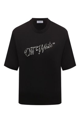 Off-White: Хлопковая футболка 