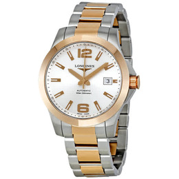 Longines Sport Hydroconquest Pearl Dial Automatic Mens Watch L3.676.5.76.7