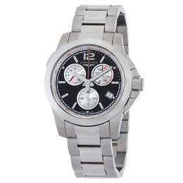 Longines Conquest Chronograph Quartz Black Dial Mens Watch l3.701.4.56.6