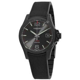 Longines Conquest Quartz Black Dial Mens Watch l3.716.2.56.9