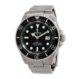 Pre-owned Pre-owned Rolex Oyster Perpetual Automatic Chronometer Black Dial Mens Watch 126600