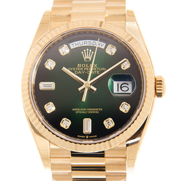 Rolex Day-Date Automatic Chronometer Diamond Green Dial Unisex Watch m128238-0069