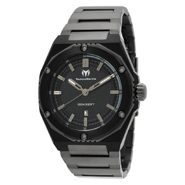 Technomarine Coral Quartz Black Dial Mens Watch TM-416061