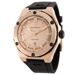 Technomarine Coral Quartz Rose Gold Dial Mens Watch tm-416065