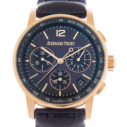 Audemars Piguet Code 11.59 Chronograph Automatic Mens Watch - Purple Dial (Ref: 26393OR.OO.A616CR.01)