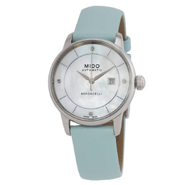 Mido Baroncelli Signature Lady Colours Automatic Mother of Pearl Dial Watch m0372071610600