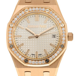 Audemars Piguet Royal Oak Automatic Diamond Silver Dial Ladies Watch 77451OR.ZZ.1361OR.01