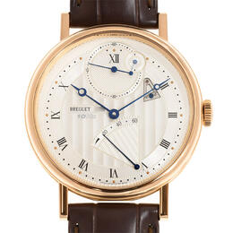 Breguet Classique Silver Dial 18kt Rose Gold Mens Watch 7727BR129WU 7727br/12/9wu