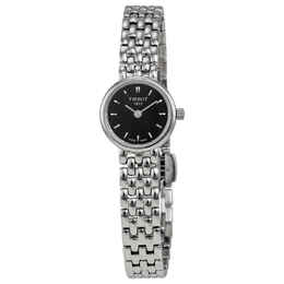 T058.009.11.051.00 Tissot Lovely Stainless Steel Bracelet Ladies Watch Black Dial