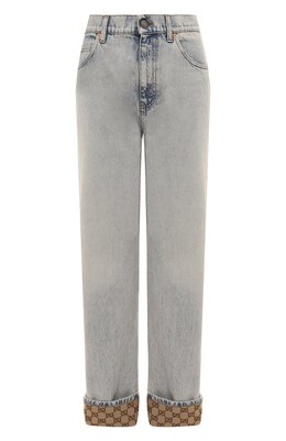 Gucci: Кожаные джинсы 