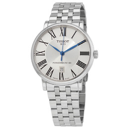Tissot Carson Powermatic 80 Automatic Silver Dial Mens Watch t1224071103300