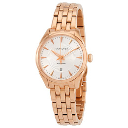 Hamilton Quartz Silver Dial Rose Gold PVD Ladies Watch h42245151