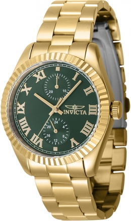 Invicta Specialty GMT Quartz Green Dial Ladies Watch 47444