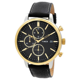 Timex Chicago Chronograph Quartz Black Dial Mens Watch tw2u39100
