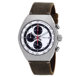 Timex Legacy Tonneau Chronograph Quartz Silver Dial Mens Watch tw2w50100