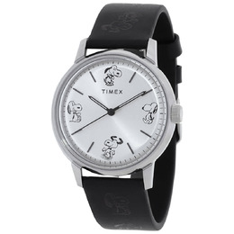 Timex Marlin X Peanuts Sketch Automatic Silver Dial Mens Watch tw2w540000
