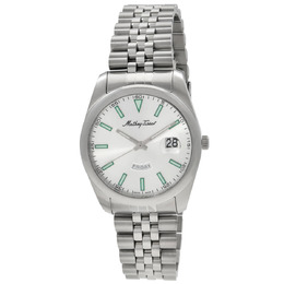 Mathey-Tissot Mathy Day-Date Quartz Silver Dial Mens Watch h510as