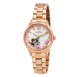 Citizen Automatic Crystal White Dial Ladies Watch pc1017-70y