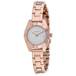 DKNY Geograph Quartz Silver Dial Ladies Watch ny2871