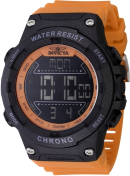 Invicta 48050 - Racing Alarm Chronograph GMT Quartz Digital Black Dial Mens Watch