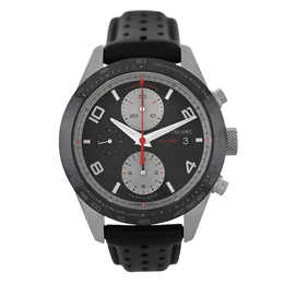 Pre-owned Montblanc Timewalker Chronograph Automatic Black Dial Ladies Watch 119941