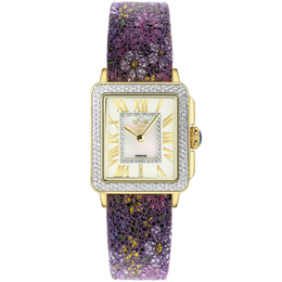 Gevril Padova Floral Mother of Pearl Dial Ladies Watch 12305f