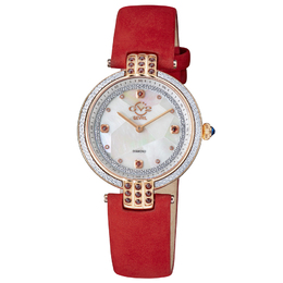 Gevril Matera Diamond Mother of Pearl Dial Ladies Watch 12804